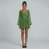 Rosalind Lace-Up Mini Dress