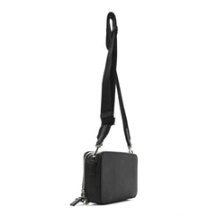 Saffiano Travel Small Brique Crossbody Bag Black