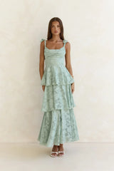 Meadow Of Dreams Maxi Dress Sage