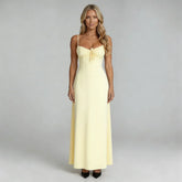 Iliana Lace-Up Maxi Dress