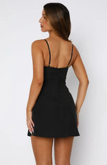 Excuse Me, Darling Mini Dress Black