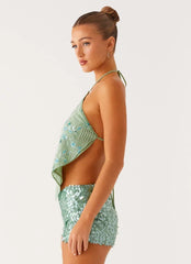 Jonti Halterneck Top - Mint