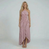 Nathalie Ruffle Maxi Dress
