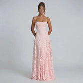 Keira Lace-Up Maxi Dress