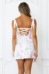 Serenade Of Blossoms Mini Dress