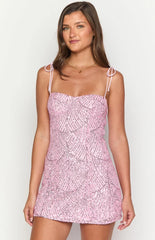 Penny Lane Pink Sequin Mini Dress