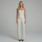 Loren Wide-Leg Pants Set