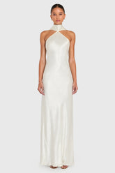 Ashton Maxi in Satin