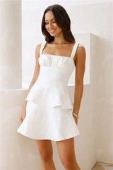 Gilded Rose Mini Dress Off White