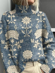 Women's Ribbed Knit Sweater | Refined Relaxed Pullover