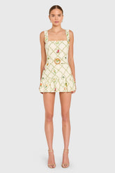 Lena Romper in Trellis