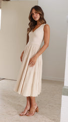 Jayde Knit Dress - Beige