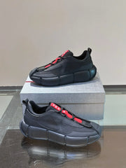 PRA AMERICA'S CUP SOFT RUBBER AND BIKE FABRIC SNEAKERS BLACK