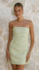 Dana Strapless Mini Dress - Mint