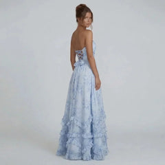 Vivienne Ruffle Maxi Dress