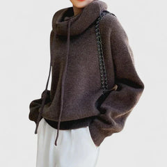 Women's Turtleneck Knit Sweater | Cozy Ribbed Roll-Neck