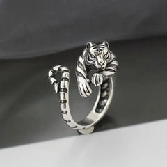 Women's Stainless Steel Statement Ring | Adjustable Waterproof Sculpted Ring
