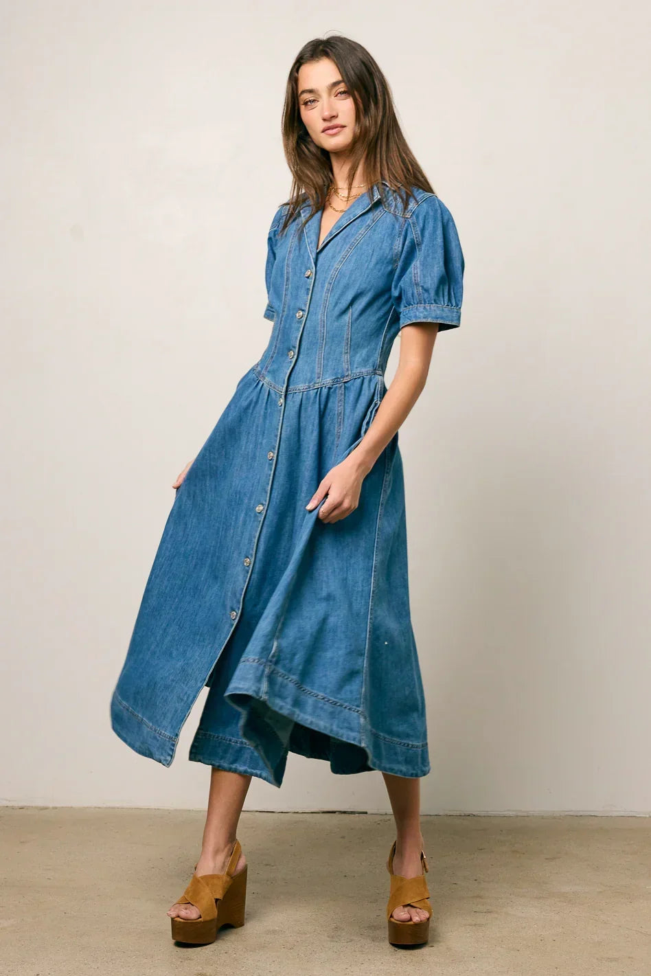 Mylie Denim Maxi Dress