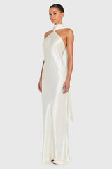 Ashton Maxi in Satin