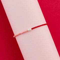 Pearl Two-Tone Charm Bracelet