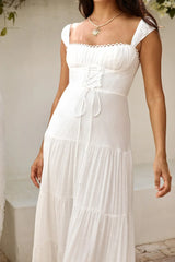 Party Favour Maxi Dress White