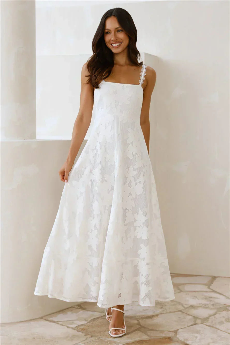 Soft Blossom Maxi Dress