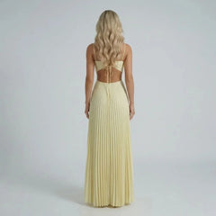 Naomi Pleated Maxi Dress