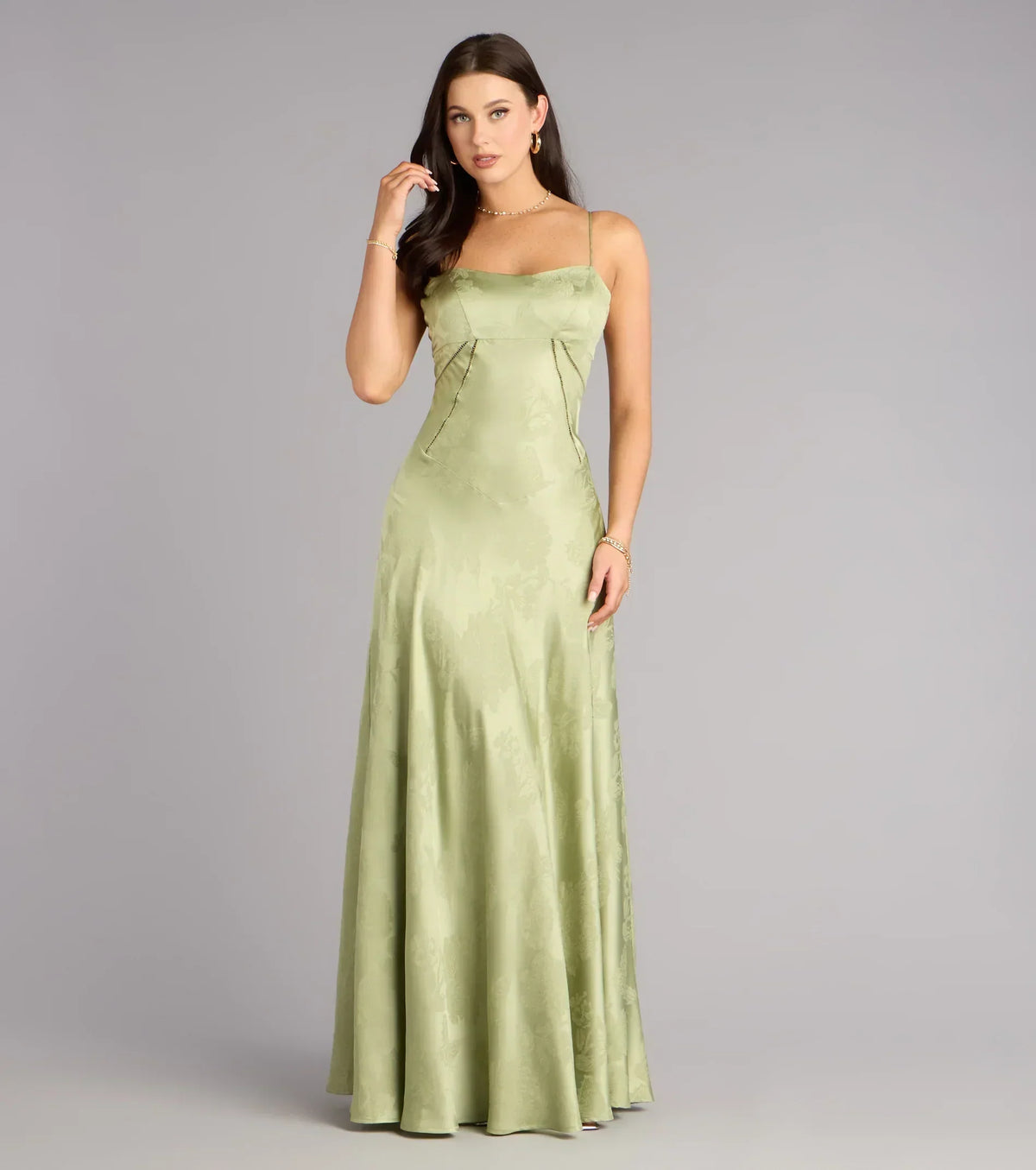 Annistyn Satin A-Line Formal Dress