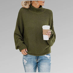 Women's Turtleneck Knit Sweater | Refined High-Neck Pullover