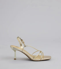Delicately Dangerous Strappy Slingback Heels