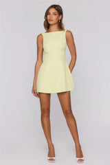 She Is The Mood Mini Dress Yellow
