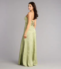 Annistyn Satin A-Line Formal Dress