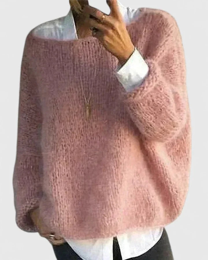 Women's Relaxed-Fit Knit Sweater | Soft Loose Pullover