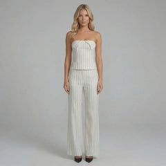 Loren Wide-Leg Pants Set