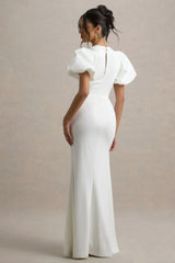 Love Letters | White Puff-Sleeve Maxi Dress