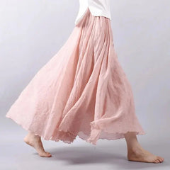 Women's Skirt | Flowy A-Line Maxi Skirt | Lightweight Elegant Design