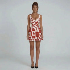 Hailey Patchwork Mini Dress