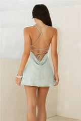 Poolside Glimmer Mini Dress