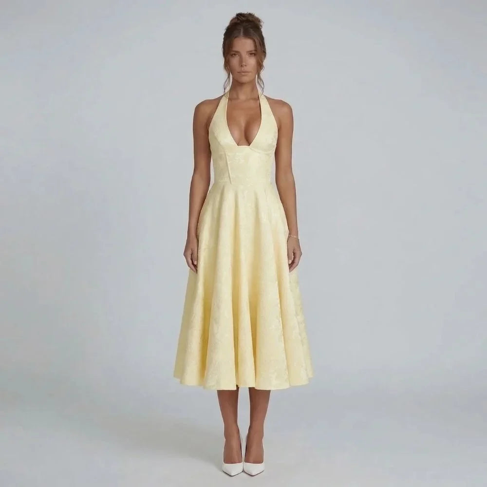 Ava Jacquard Midi Dress